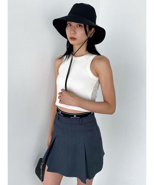 EMODA（エモダ）の「ボックスEバケットハット（ハット・レディース・グレー/ブラック・FREE）」の5枚目の写真