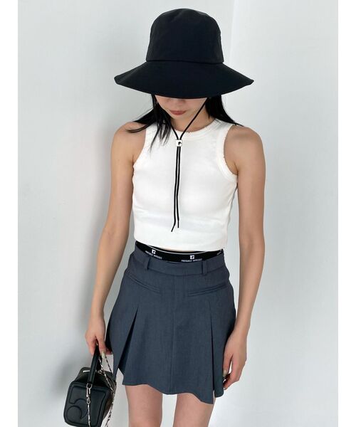 EMODA（エモダ）の「ボックスEバケットハット（ハット・レディース・グレー/ブラック・FREE）」の4枚目の写真