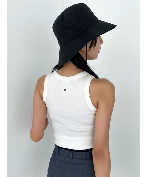 EMODA（エモダ）の「ボックスEバケットハット（ハット・レディース・グレー/ブラック・FREE）」の3枚目の写真