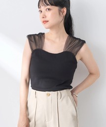 earth music&ecology | チュールドッキングカップ付キャミソール(インナーウェア/肌着)