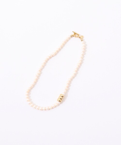 NOLLEY’S（ノーリーズ）の「パールインメタボールネックレス（ネックレス・レディース・オフホワイト・FREE）」の3枚目の写真