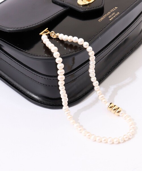 NOLLEY’S（ノーリーズ）の「パールインメタボールネックレス（ネックレス・レディース・オフホワイト・FREE）」の6枚目の写真