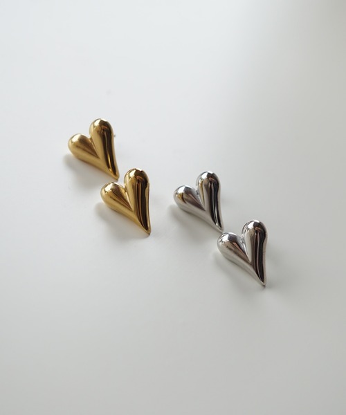 CERCA(チェルカ)の「saran jewelry/アレルギー対応 ハートピアス(ピアス(両耳用)・レディース・ゴールド/シルバー・FREE)」の7枚目の写真