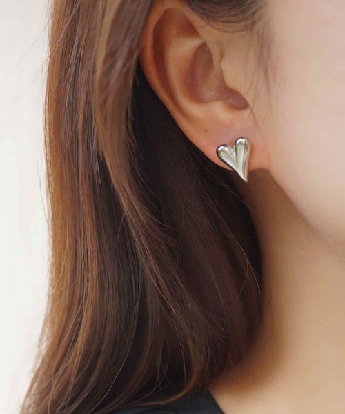 CERCA(チェルカ)の「saran jewelry/アレルギー対応 ハートピアス(ピアス(両耳用)・レディース・ゴールド/シルバー・FREE)」の9枚目の写真