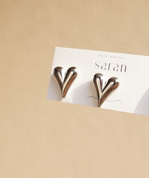 CERCA(チェルカ)の「saran jewelry/アレルギー対応 ハートピアス(ピアス(両耳用)・レディース・ゴールド/シルバー・FREE)」の6枚目の写真