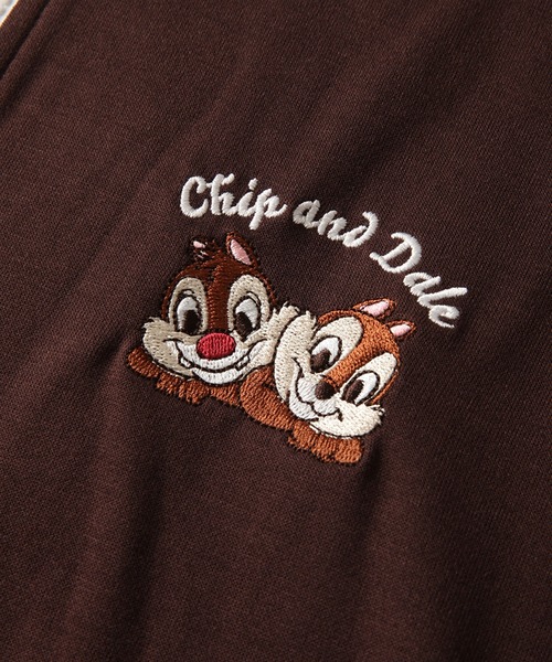 Disney(ディズニー)の「【Disney/ディズニー】アートワークデザイン ワンポイント刺繍 サイドライン トラックジャケット(ジャージ・レディース・ダークグリーン/ダークブラウン/ブラック/オフホワイト・L/M)」の12枚目の写真