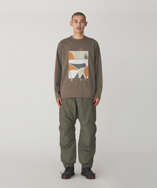 Snow Peak（スノーピーク）の「Land Nest Long Sleeve T-Shirt（Tシャツ/カットソー・メンズ・ホワイト/グレー系/ブラック・S/M/L/XL）」の5枚目の写真