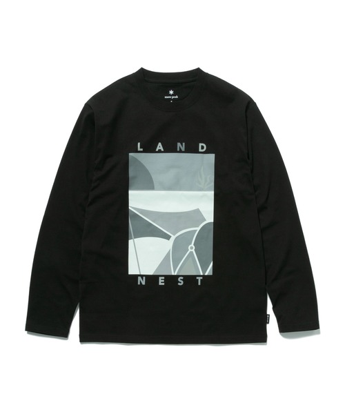 Snow Peak（スノーピーク）の「Land Nest Long Sleeve T-Shirt（Tシャツ/カットソー・メンズ・ホワイト/グレー系/ブラック・S/M/L/XL）」の12枚目の写真