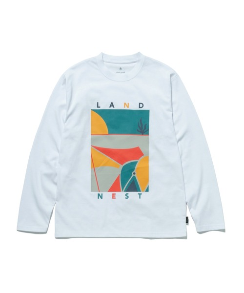Snow Peak（スノーピーク）の「Land Nest Long Sleeve T-Shirt（Tシャツ/カットソー・メンズ・ホワイト/グレー系/ブラック・S/M/L/XL）」の11枚目の写真