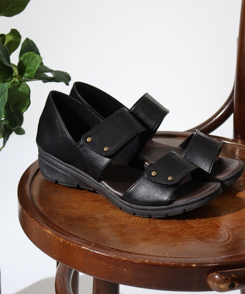 Penny カシメが可愛いかかと付きサンダル 6841（サンダル