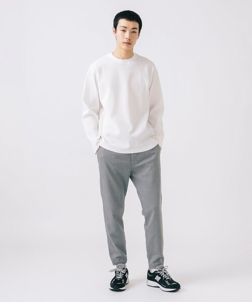 BEAMS HEART(ビームスハート)の「ワッフル ロングスリーブ カットソー(Tシャツ/カットソー・メンズ・ホワイト/ブラック・S/M/L/XL)」の3枚目の写真