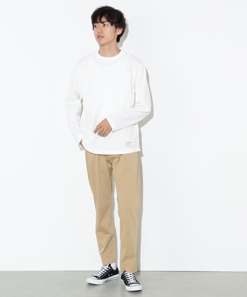 BEAMS HEART(ビームスハート)の「ワッフル ロングスリーブ カットソー(Tシャツ/カットソー・メンズ・ホワイト/ブラック・S/M/L/XL)」の6枚目の写真