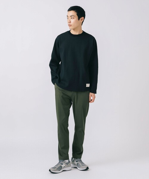 BEAMS HEART(ビームスハート)の「ワッフル ロングスリーブ カットソー(Tシャツ/カットソー・メンズ・ホワイト/ブラック・S/M/L/XL)」の11枚目の写真