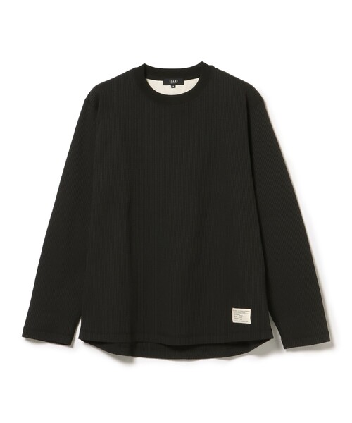 BEAMS HEART(ビームスハート)の「ワッフル ロングスリーブ カットソー【ユニセックス】(Tシャツ/カットソー・メンズ・ブラック/ホワイト・XL/L/M/S)」の2枚目の写真