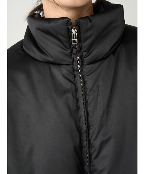 FRAY I.D(フレイアイディー)の「サテンパッファージャケット(ダウンジャケット/コート・レディース・ブラック/ベージュ・0/1)」の6枚目の写真