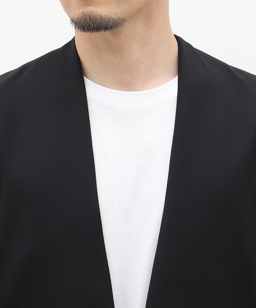 Maison Margiela(メゾンマルジェラ)の「Maison Margiela (メゾン マルジェラ) No Collar Jacket S.U S50BN0447/S44330(ノーカラージャケット・メンズ・ブラック・46/50/48)」の7枚目の写真