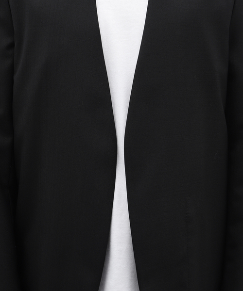 Maison Margiela(メゾンマルジェラ)の「Maison Margiela (メゾン マルジェラ) No Collar Jacket S.U S50BN0447/S44330(ノーカラージャケット・メンズ・ブラック・46/50/48)」の11枚目の写真