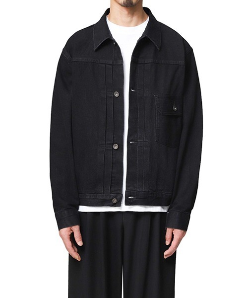 marka（マーカ）の「marka / マーカ：NEW TYPE1 DENIM JACKET - black