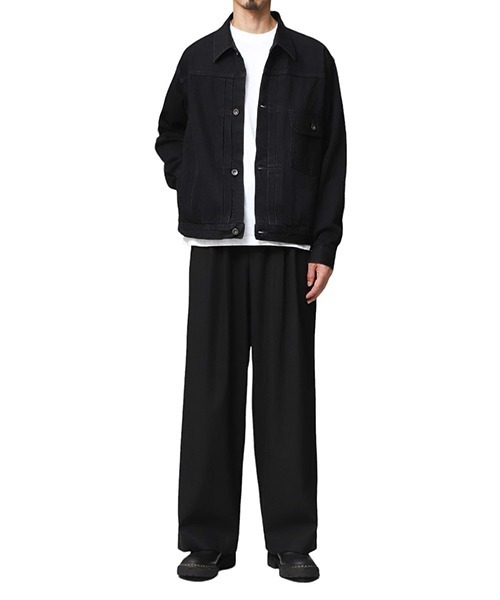 marka（マーカ）の「marka / マーカ：NEW TYPE1 DENIM JACKET - black