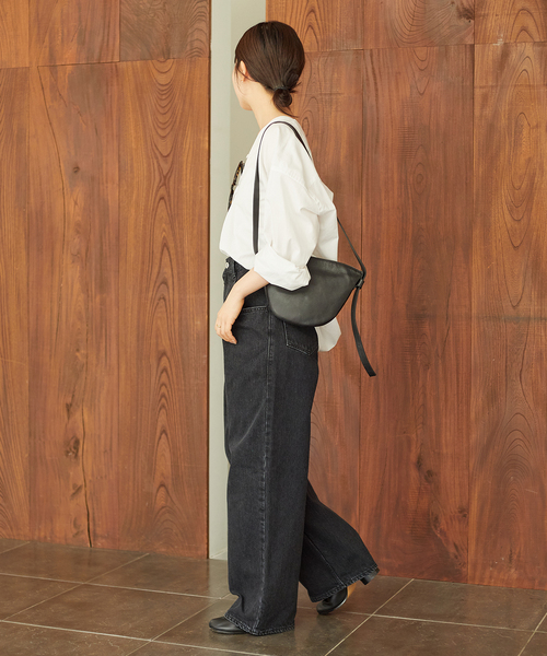 plage（プラージュ）の「Bucket Baggage/バケットバゲージ ORANGE PIECE SHOLDER Sショルダーバッグ（ショルダーバッグ・レディース・ブラック・FREE）」の2枚目の写真