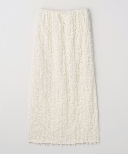 CITEN（シテン）の「＜CITEN＞ フリンジ ナロースカート（スカート・レディース・オフホワイト/コバルトブルー/ブラック・FREE）」の2枚目の写真