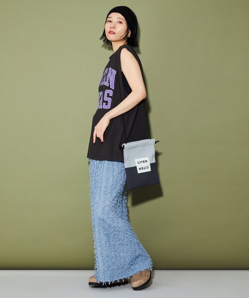 CITEN（シテン）の「＜CITEN＞ フリンジ ナロースカート（スカート・レディース・オフホワイト/コバルトブルー/ブラック・FREE）」の6枚目の写真