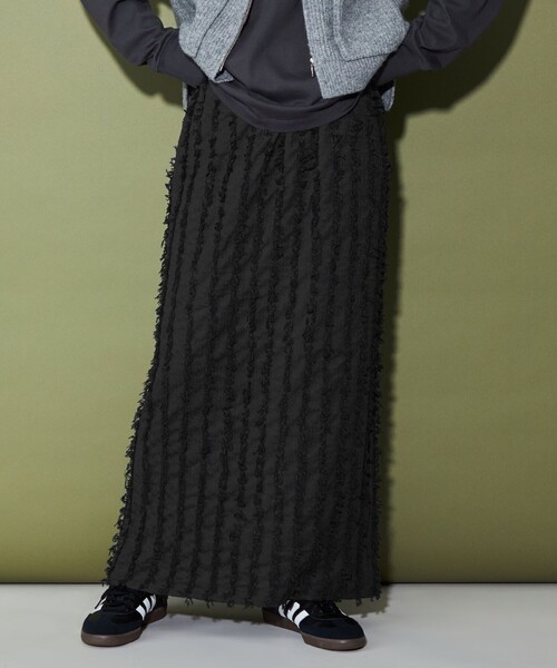 CITEN（シテン）の「＜CITEN＞ フリンジ ナロースカート（スカート・レディース・オフホワイト/コバルトブルー/ブラック・FREE）」の8枚目の写真