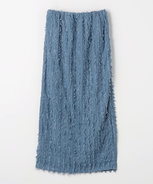 CITEN（シテン）の「＜CITEN＞ フリンジ ナロースカート（スカート・レディース・オフホワイト/コバルトブルー/ブラック・FREE）」の12枚目の写真