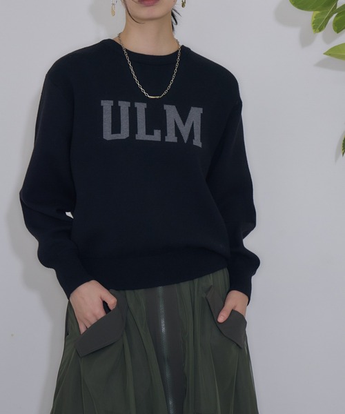 CLOCHE(クロシェ)の「cloche 前後2WAYロゴニットカーディガン(カーディガン/ボレロ・レディース・グリーン/ベージュ/チャコールグレー/ブラック・FREE)」の2枚目の写真