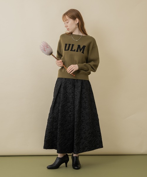 CLOCHE(クロシェ)の「cloche 前後2WAYロゴニットカーディガン(カーディガン/ボレロ・レディース・グリーン/ベージュ/チャコールグレー/ブラック・FREE)」の9枚目の写真