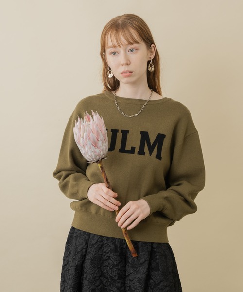 CLOCHE(クロシェ)の「cloche 前後2WAYロゴニットカーディガン(カーディガン/ボレロ・レディース・グリーン/ベージュ/チャコールグレー/ブラック・FREE)」の10枚目の写真