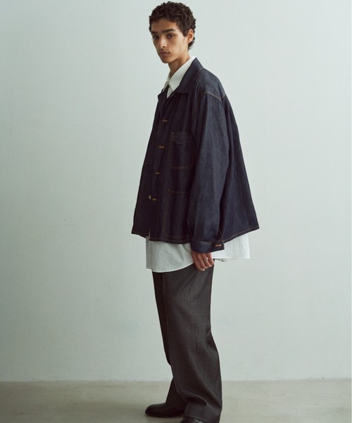 誠実 9 CANNABIS（カンナビス）の「benine 6oz Work Denim Silk ジャケット・アウター