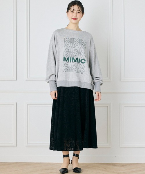 INED CLARO（イネドクラロ）の「モールカットレーススカート（スカート・レディース・ブラック/オレンジ・フリー）」の7枚目の写真