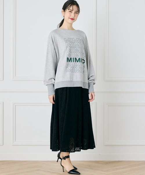 INED CLARO（イネドクラロ）の「モールカットレーススカート（スカート・レディース・ブラック/オレンジ・フリー）」の8枚目の写真