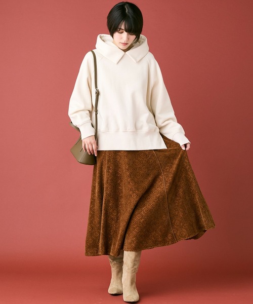 INED CLARO（イネドクラロ）の「モールカットレーススカート（スカート・レディース・ブラック/オレンジ・フリー）」の19枚目の写真