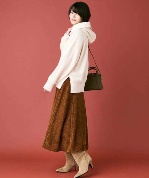 INED CLARO（イネドクラロ）の「モールカットレーススカート（スカート・レディース・ブラック/オレンジ・フリー）」の18枚目の写真