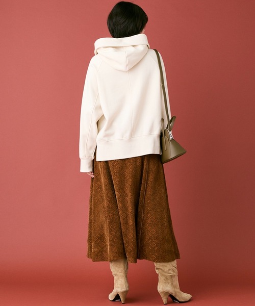 INED CLARO（イネドクラロ）の「モールカットレーススカート（スカート・レディース・ブラック/オレンジ・フリー）」の15枚目の写真