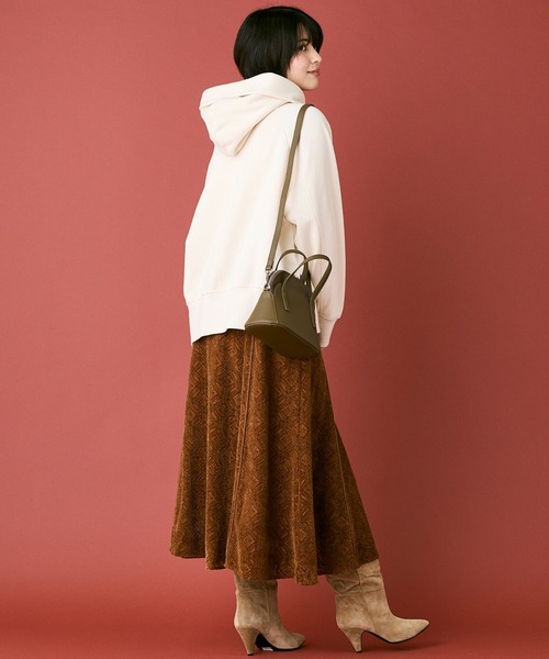 INED CLARO（イネドクラロ）の「モールカットレーススカート（スカート・レディース・ブラック/オレンジ・フリー）」の14枚目の写真