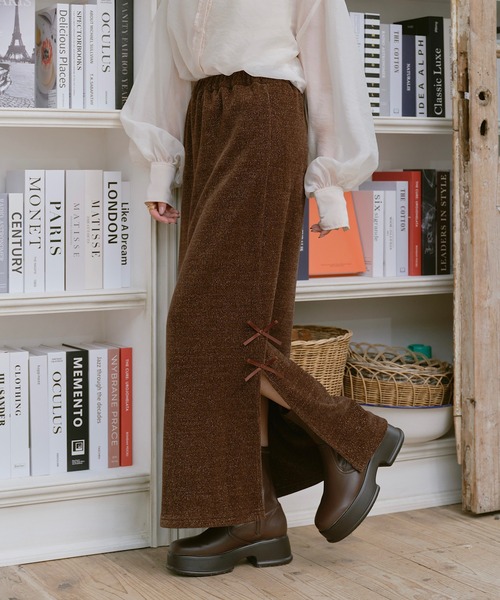 ラメカットコーデュロイサイドスリット スカート インターファクトリー ゆづき INTER FACTORY（インターファクトリー）の「ゆづき / ラメカット