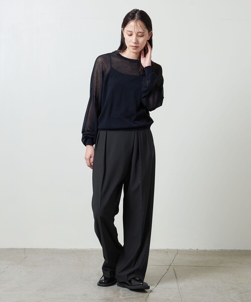 マルゥ　ユナイテッドアローズ　タック　ショートパンツ　ブラック セール】＜MARW UNITED ARROWS＞タック ショートパンツ（その他