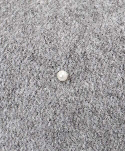 MAJESTIC LEGON（マジェスティックレゴン）の「パールベレー帽（ハンチング/ベレー帽・レディース・グレー/ブラック・FREE）」の10枚目の写真