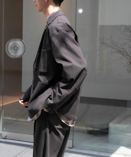 FORK&SPOON（フォークアンドスプーン）の「『セットアップ対応/イージーケア』FORK&SPOON　ideal stretchワークジャケット（セットアップ・メンズ・ダークブラウン/ネイビー・4/5）」の14枚目の写真