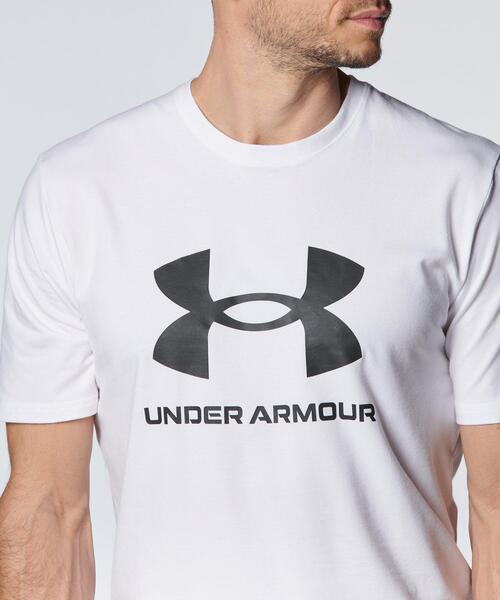 UNDER ARMOUR（アンダーアーマー）の「UAスポーツスタイル ロゴ ショートスリーブTシャツ（トレーニング/メンズ）（Tシャツ/カットソー・メンズ・ホワイト・L/S/2XL/XL/M）」の4枚目の写真