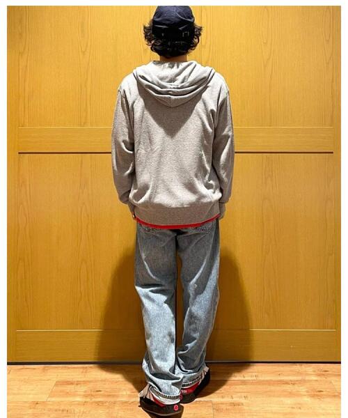 BACK NUMBER（バックナンバー）の「BACK NUMBER(バックナンバー)ワッフルジップ長袖パーカー（パーカー・メンズ・ダークグレー/オフホワイト・M/L/XL）」の4枚目の写真