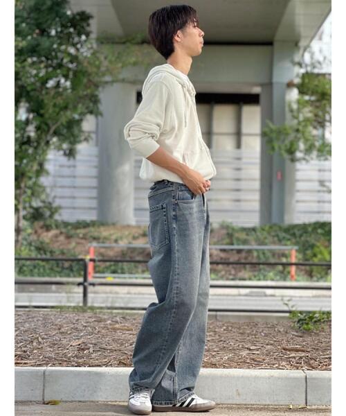 BACK NUMBER（バックナンバー）の「BACK NUMBER(バックナンバー)ワッフルジップ長袖パーカー（パーカー・メンズ・ダークグレー/オフホワイト・M/L/XL）」の9枚目の写真