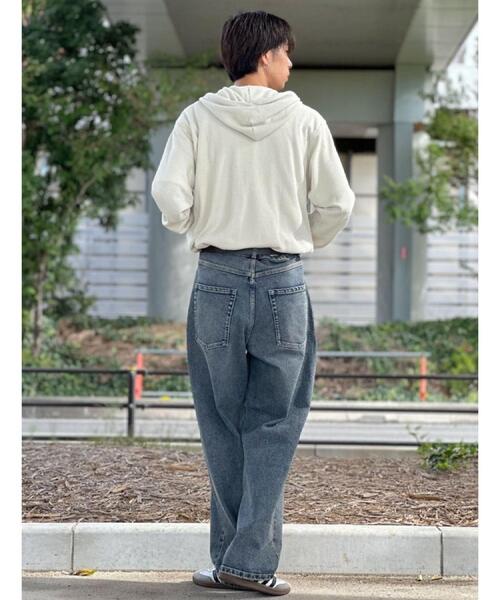 BACK NUMBER（バックナンバー）の「BACK NUMBER(バックナンバー)ワッフルジップ長袖パーカー（パーカー・メンズ・ダークグレー/オフホワイト・M/L/XL）」の10枚目の写真