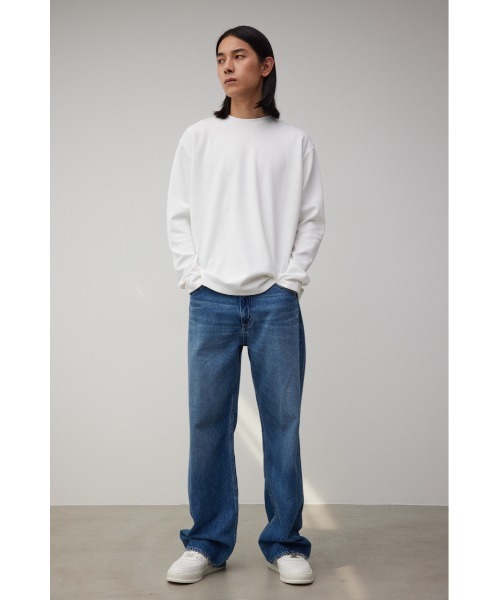 AZUL by moussy（アズールバイマウジー）の「AZUL DENIM ワイド（デニムパンツ・メンズ・ブラック/ブルー・MEDIUM/LARGE）」の4枚目の写真