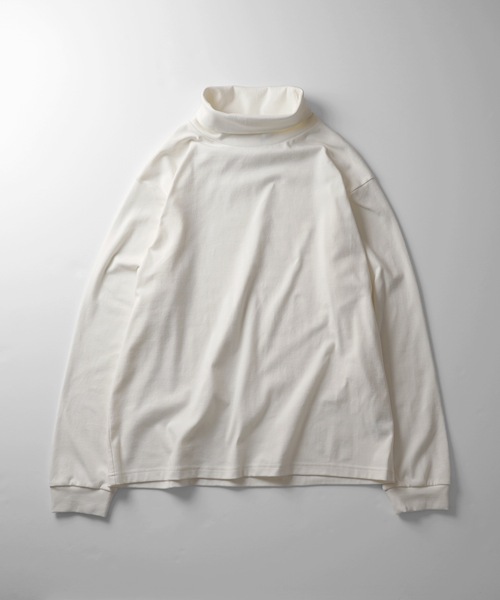 Confirm(コンファーム)の「フライス ベーシックタートルネックロンT【Confirm】(Tシャツ/カットソー・メンズ・ホワイト/ブラック・M/L)」の1枚目の写真