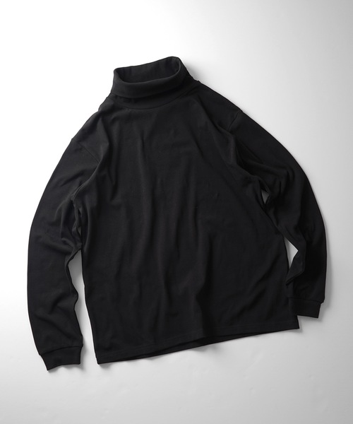 Confirm(コンファーム)の「フライス ベーシックタートルネックロンT【Confirm】(Tシャツ/カットソー・メンズ・ホワイト/ブラック・M/L)」の2枚目の写真
