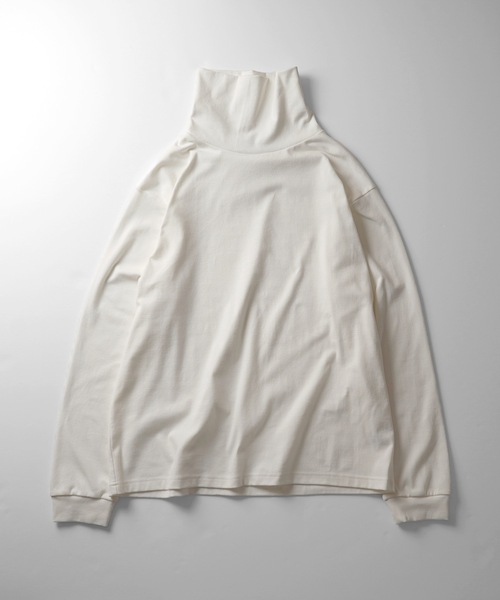 Confirm(コンファーム)の「フライス ベーシックタートルネックロンT【Confirm】(Tシャツ/カットソー・メンズ・ホワイト/ブラック・M/L)」の3枚目の写真